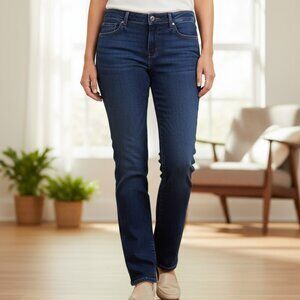 MICHAEL KORS dark blue denim jeans - boot cut, mid-rise, size 14